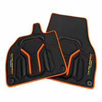 Black Leather Line Floor Mats for Lamborghini Temerario (2025-2026)