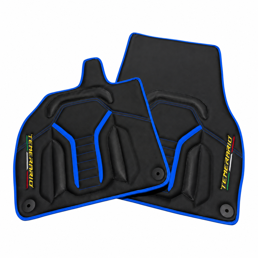 Black Leather Line Floor Mats for Lamborghini Temerario (2025-2026)