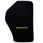 Floor Mats for Honda S2000 (1999–2004) Black Tailored with Yellow S2000 Logo - AutoWin