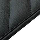 Black Leather Floor Mats for Rolls Royce Shadow (1965-1977) ER56 Design - AutoWin
