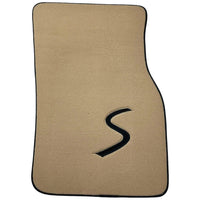 Beige Floor Mats for Mini Cabrio R56 Convertible (2009-2016) - AutoWin