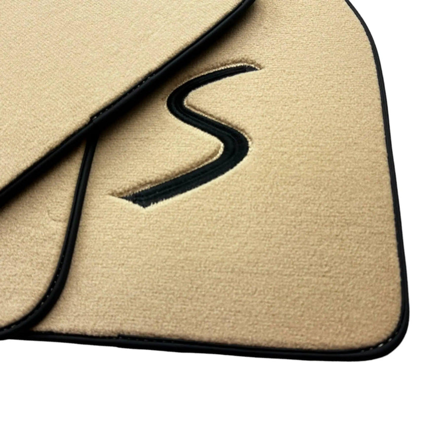 Beige Floor Mats for Mini Clubman F54 (2015-2019) - AutoWin