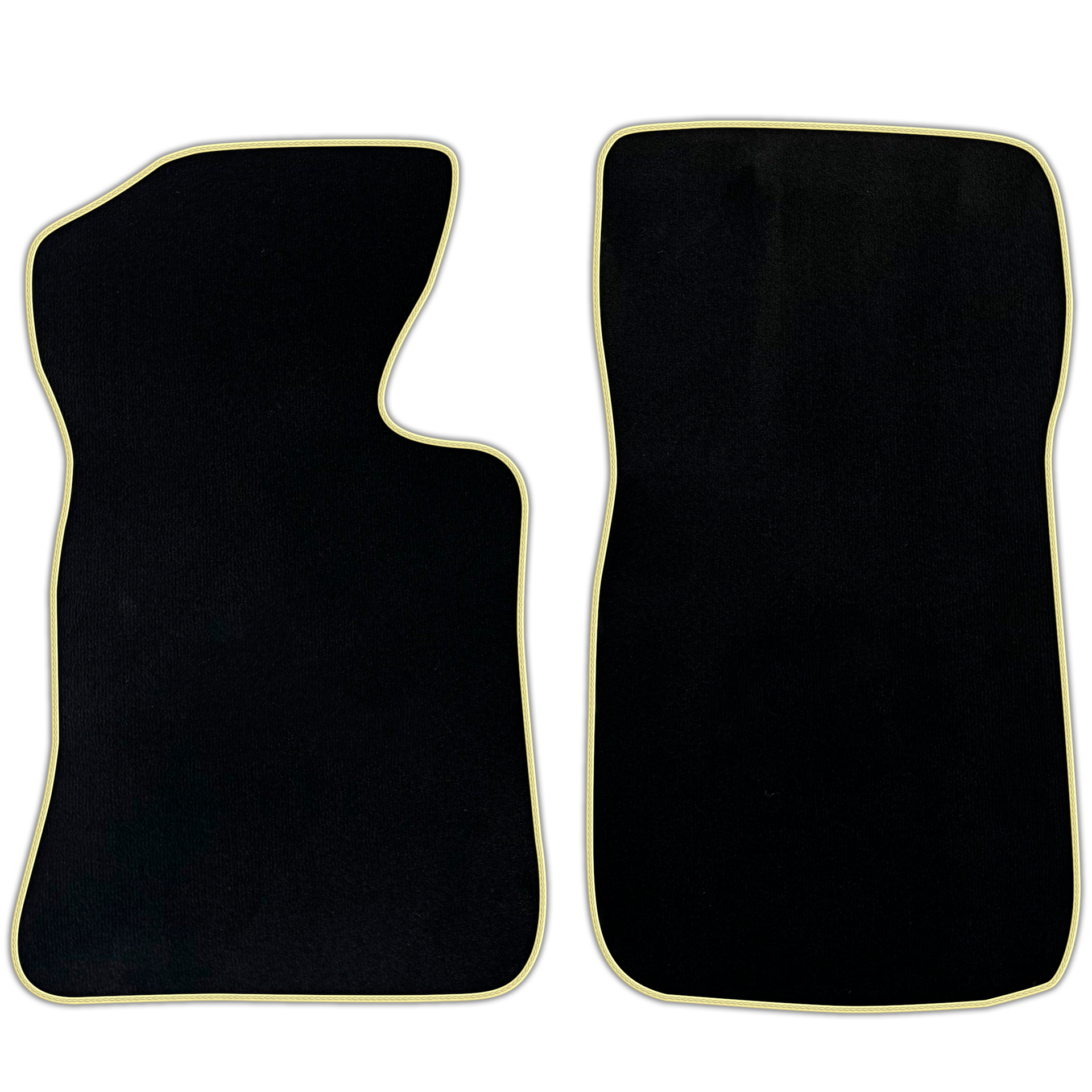 Custom Black Floor Mats for Chevrolet Corvette C2 (1963-1967) Black Trim