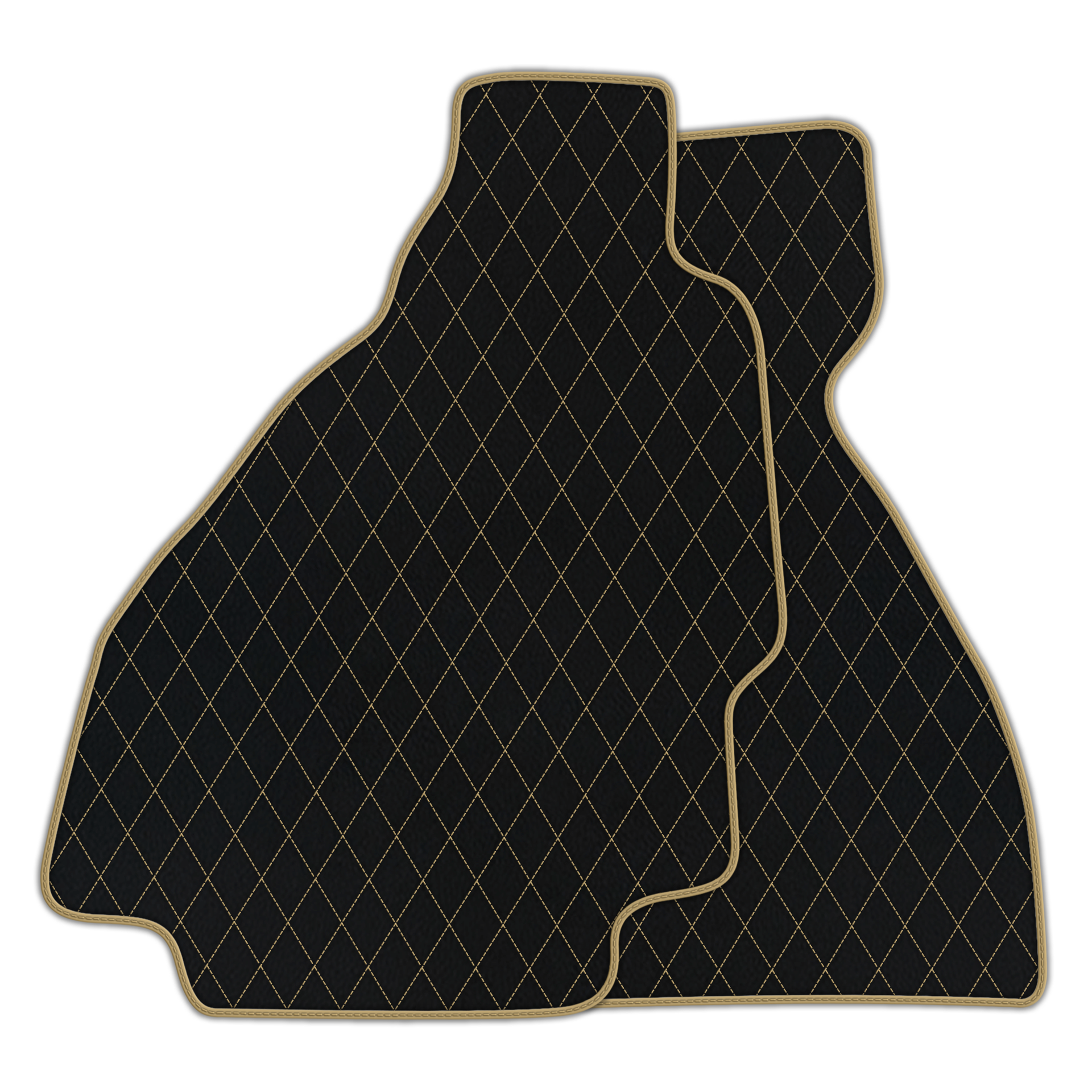 Premium Black Leather Floor Mats for Ferrari Enzo (2002-2004)
