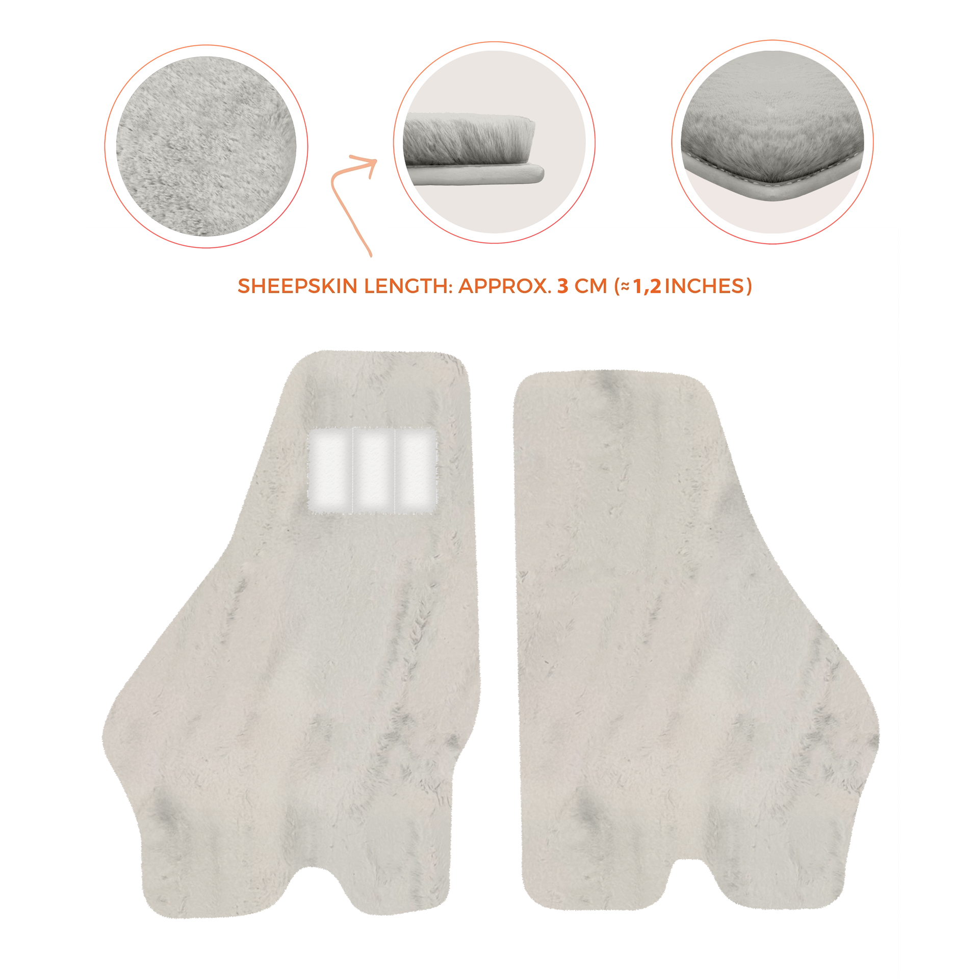 Luxury Sheepskin Floor Mats for Lamborghini Urus (2018-2026)