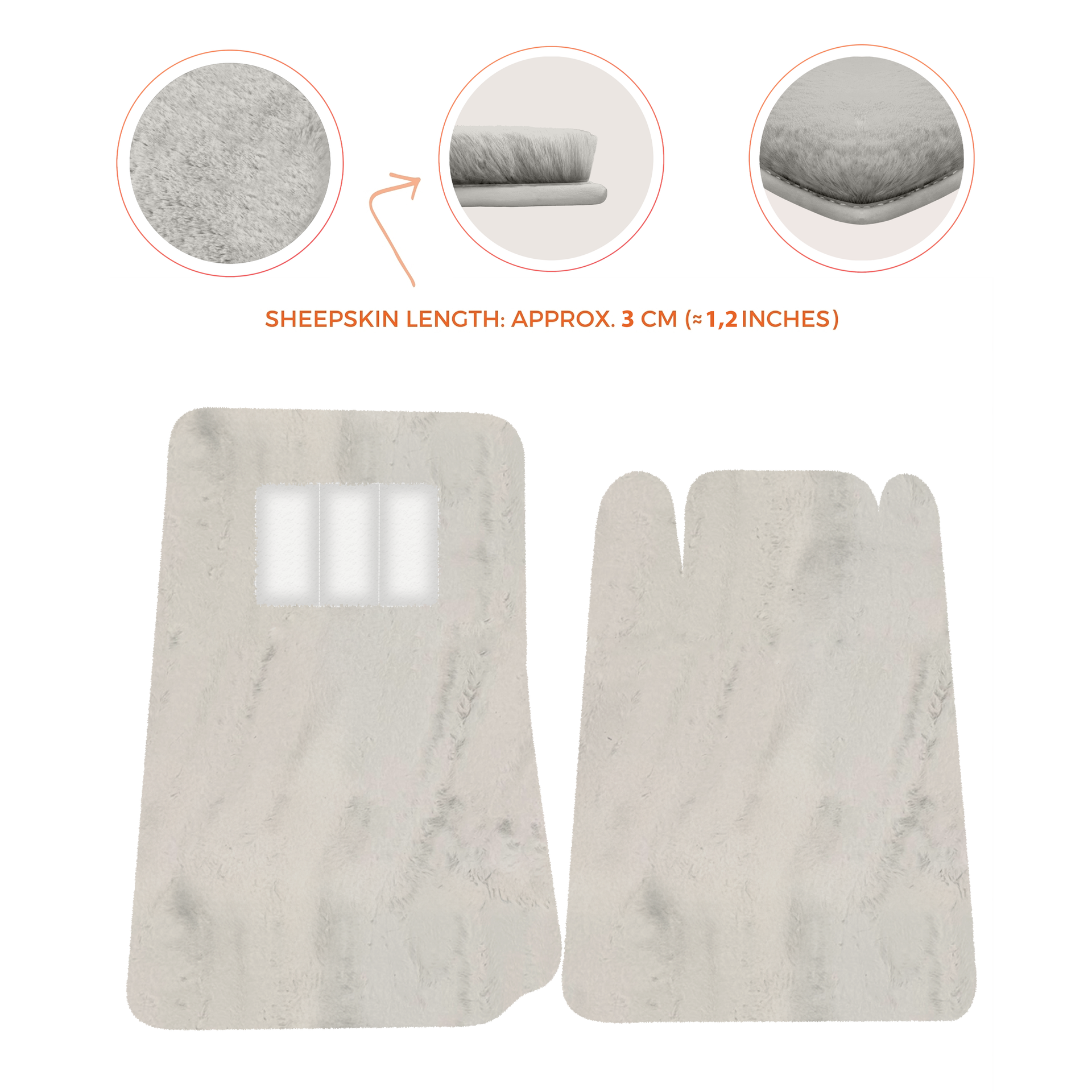 Lamborghini Jalpa Sheepskin Floor Mats (1981-1988) - Premium Luxury