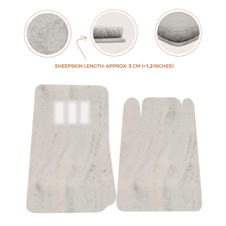 Lamborghini Jalpa Sheepskin Floor Mats (1981-1988) - Premium Luxury