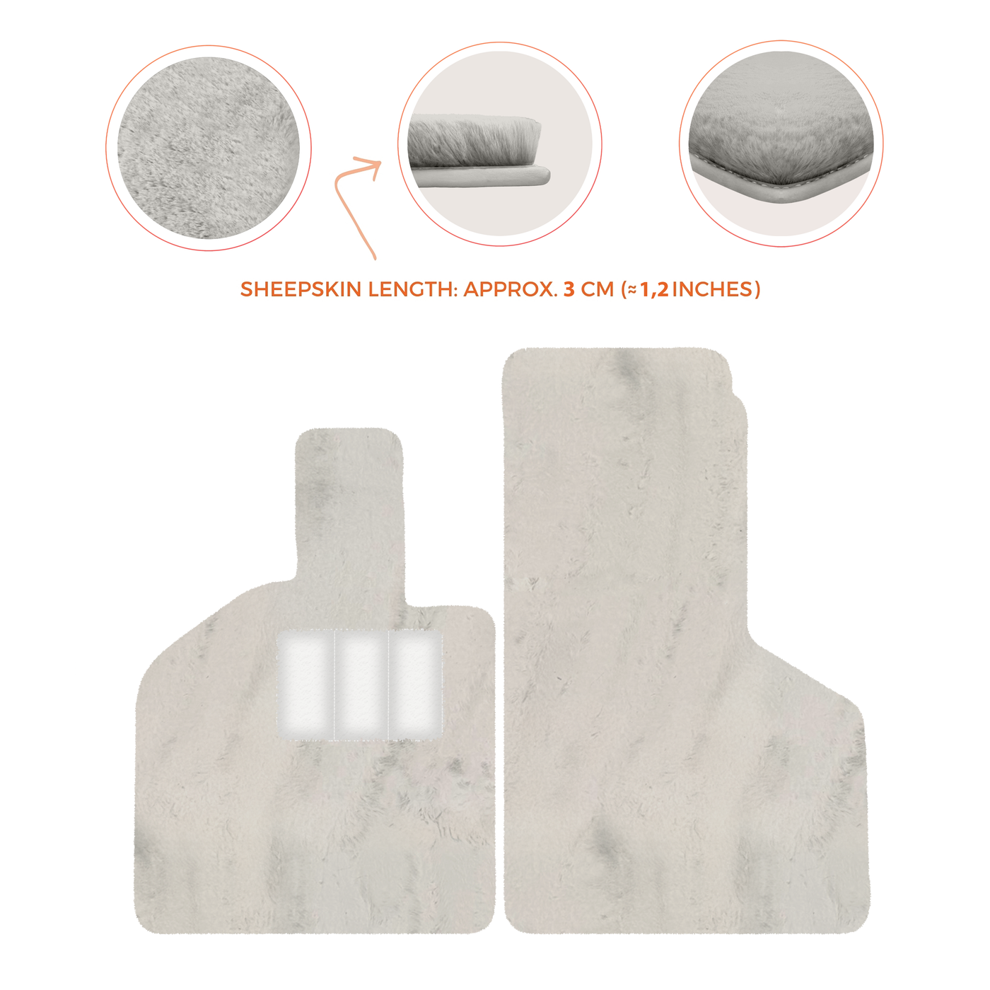 Luxury Sheepskin Floor Mats for Lamborghini Gallardo (2004-2014)