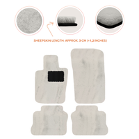 Luxurious Sheepskin Floor Mats for Porsche Panamera (2009-2016)