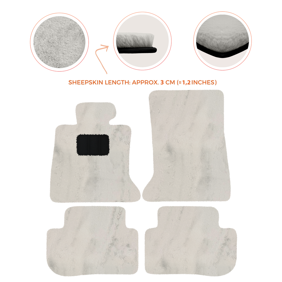 Premium Sheepskin Floor Mats for Rolls-Royce RR2 Dawn (2015-2023)
