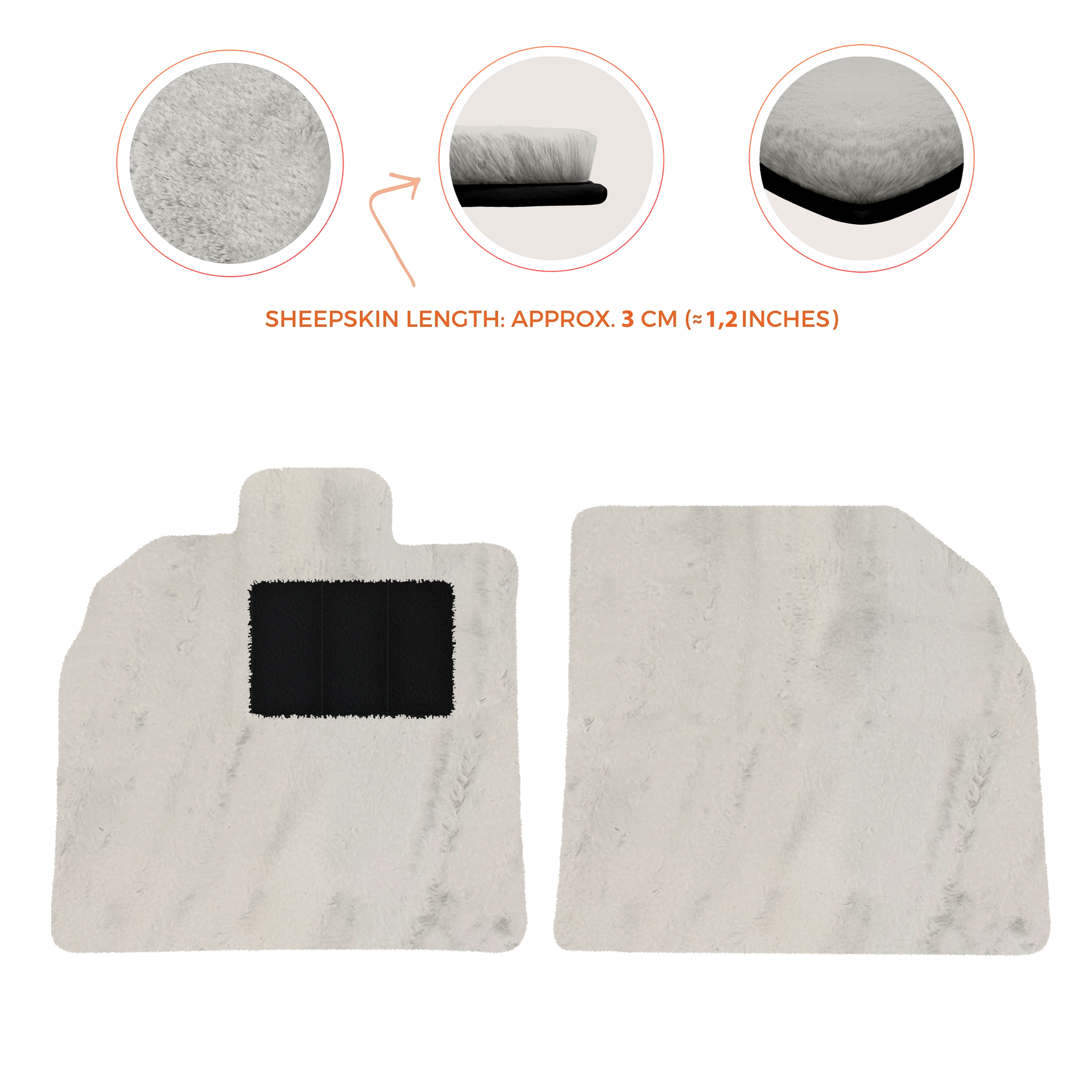 Black Floor Mats for Lamborghini Aventador SV with Alcantara Leather - AutoWin.EU