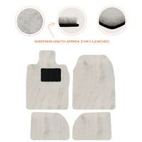 Premium Sheepskin Floor Mats for Porsche 924 (1976-1988)