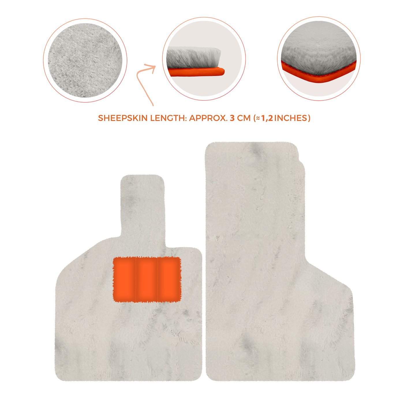 Luxury Sheepskin Floor Mats for Lamborghini Gallardo (2004-2014)