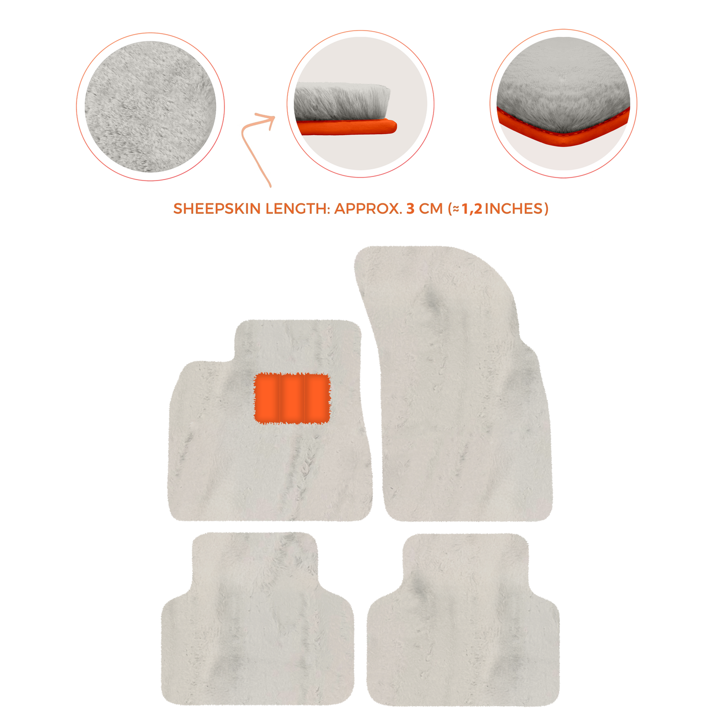 Premium Luxury Sheepskin Floor Mats for Bentley Bentayga 2015-2023