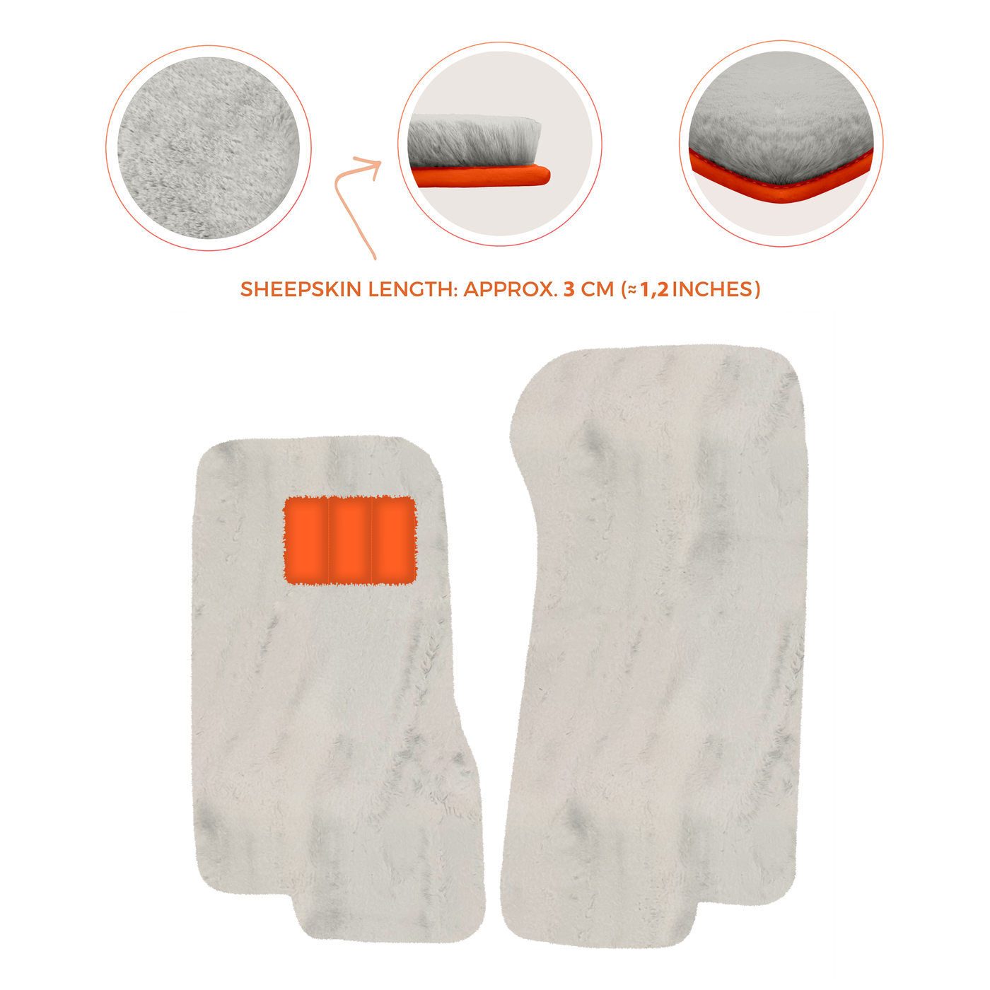 Luxury Sheepskin Floor Mats for Aston Martin V8 Coupe Special Volante (96-03)