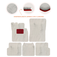 Premium Sheepskin Floor Mats for Ferrari 296 GTS (2022-2025)
