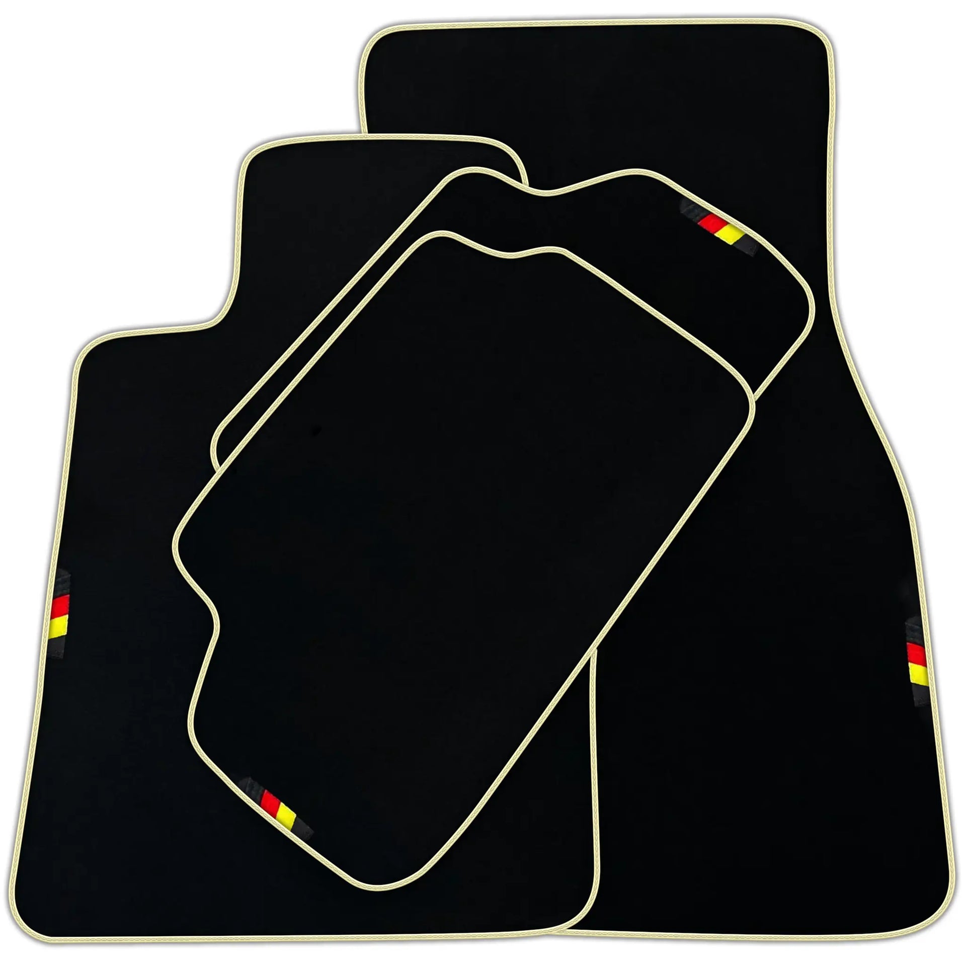 Black Floor Mats For BMW 7 Series F01 Germany Edition AutoWin Brand | Various Trim Colors