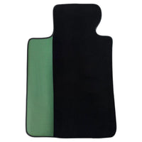 Black Floor Mats for BMW M3 G81 Touring (2022-2026) | Green Leather Borders