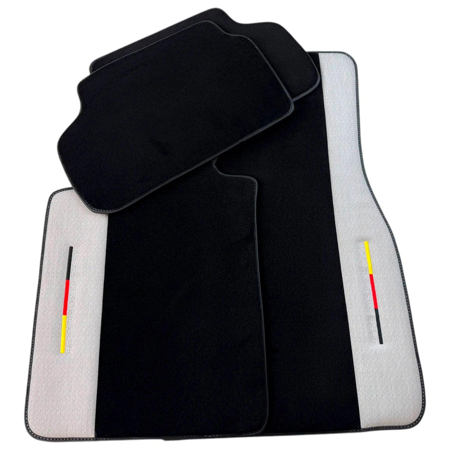 Black Floor Mats for BMW F74 Gran Coupe (2025-2026) with Gray Leather