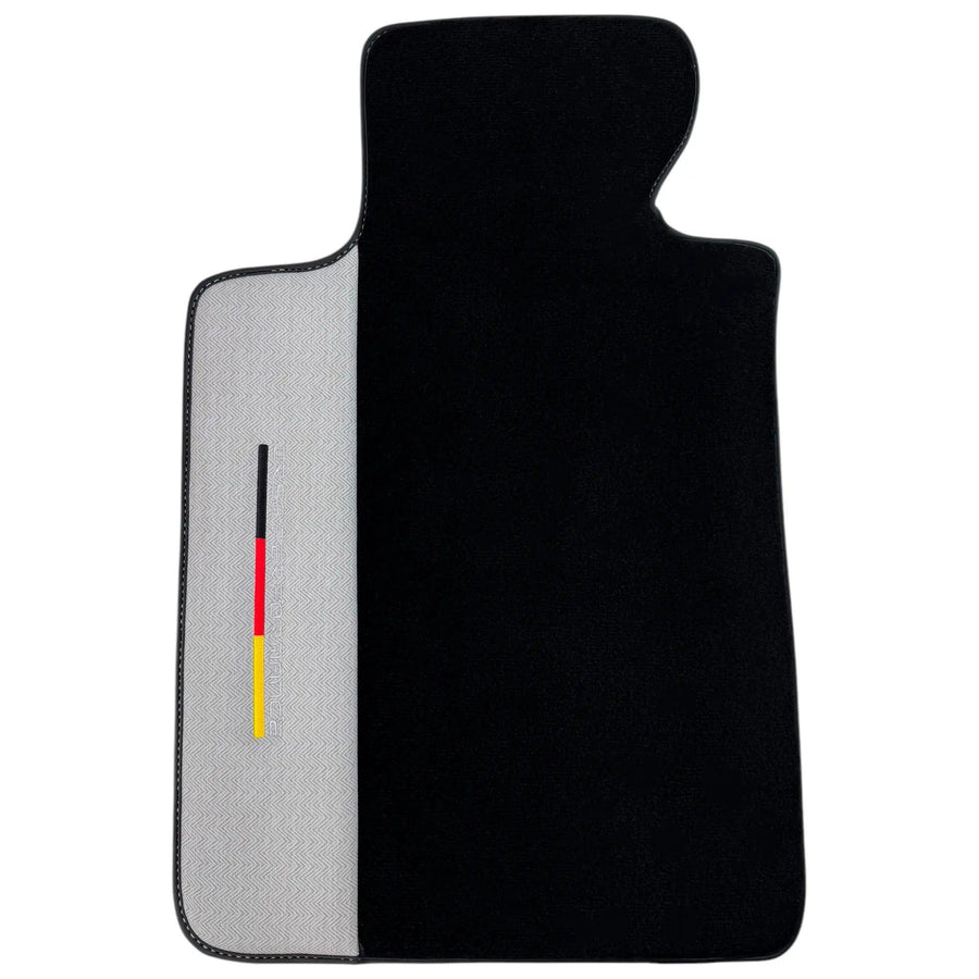 Black Floor Mats for BMW Gran Tourer F46 (2015-2022) 5 Seats with Gray Leather