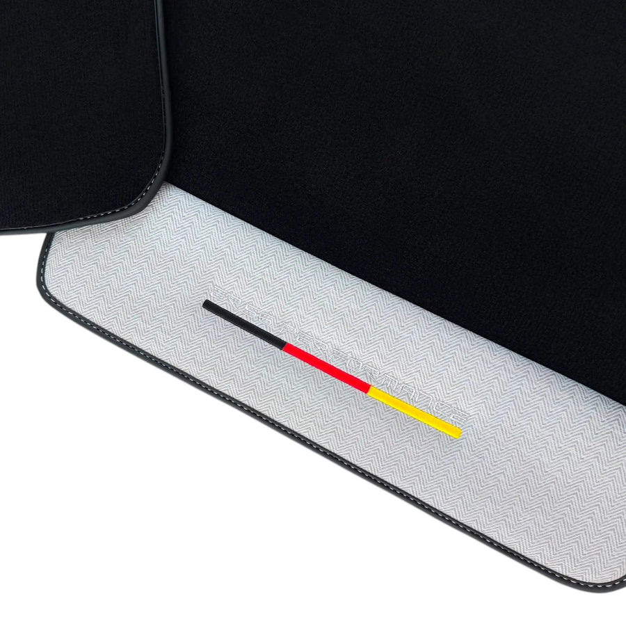 Black Floor Mats for BMW M3 G81 Touring (2022-2026) with Gray Leather