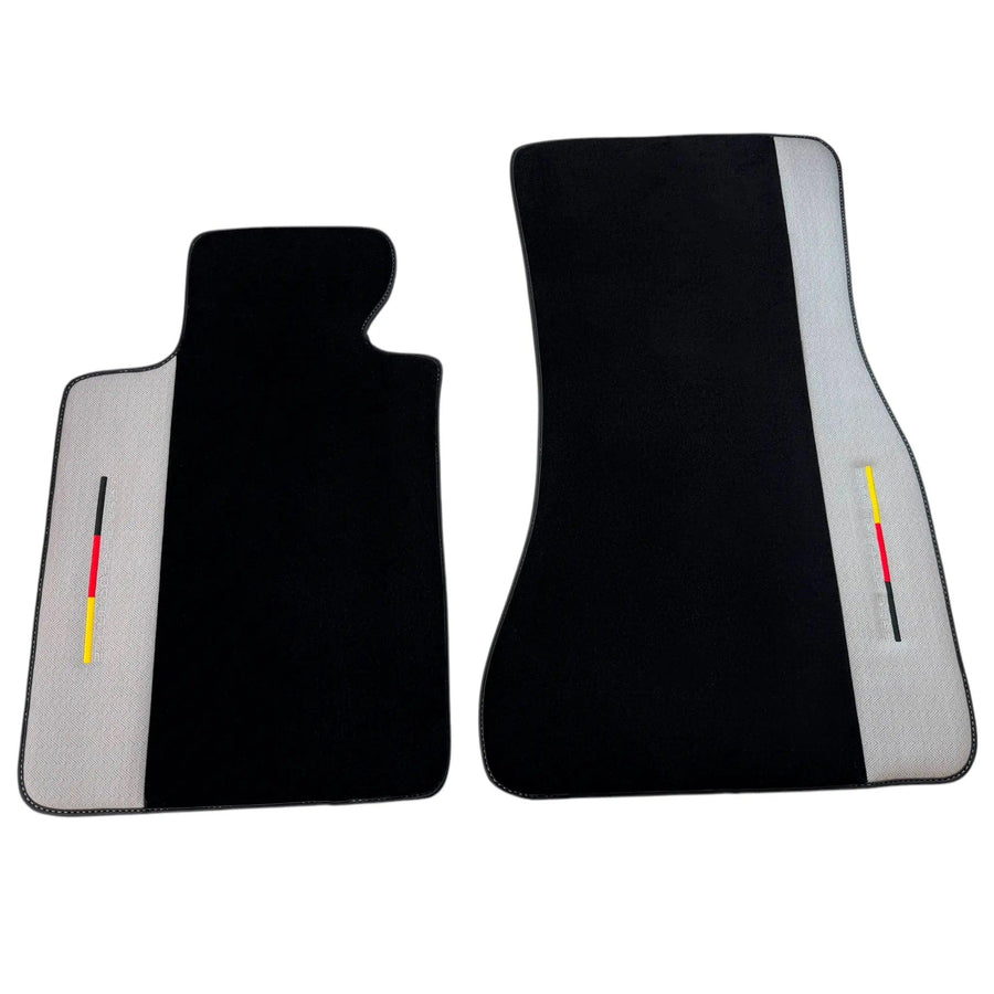 Black Floor Mats for BMW Gran Tourer F46 (2015-2022) 5 Seats with Gray Leather