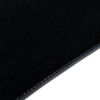 Black Floor Mats for BMW Gran Tourer F46 (2015-2022) 5 Seats with Gray Leather Borders