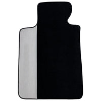 Black Floor Mats for BMW 1 Series F70 with Gray Leather Borders