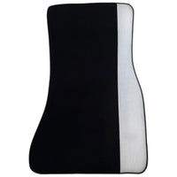 Black Floor Mats for BMW M3 G81 Touring (2022-2026) with Gray Leather Borders