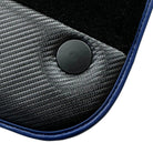 Black Floor Mats for Ferrari 812 GTS (2019-2023) with Carbon Leather - AutoWin