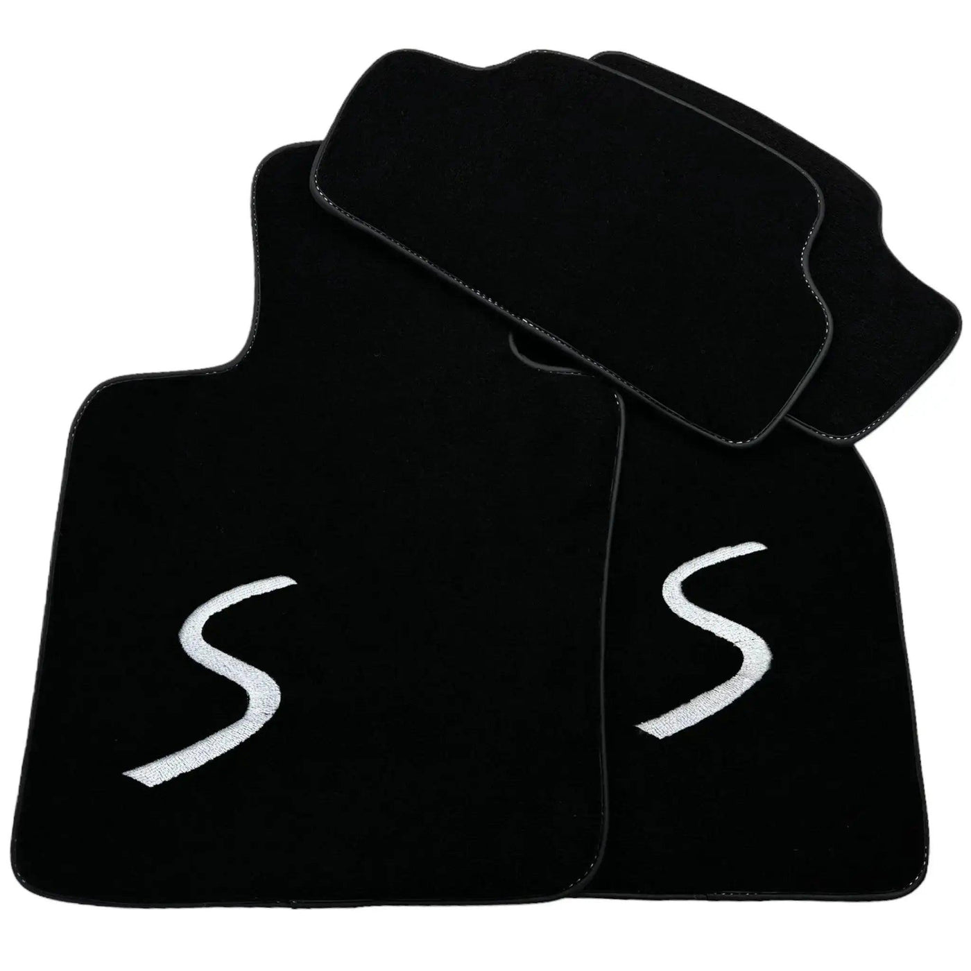 Black Floor Mats for Mini Cabrio R52 Convertible (2004-2009) - AutoWin