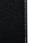 Black Floor Mats for Mini Cabrio R57 Convertible (2009-2016) with Leather - AutoWin