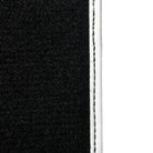 Black Floor Mats for Mini Countryman F60 Hybrid (2020-2023) with Leather | White Trim - AutoWin