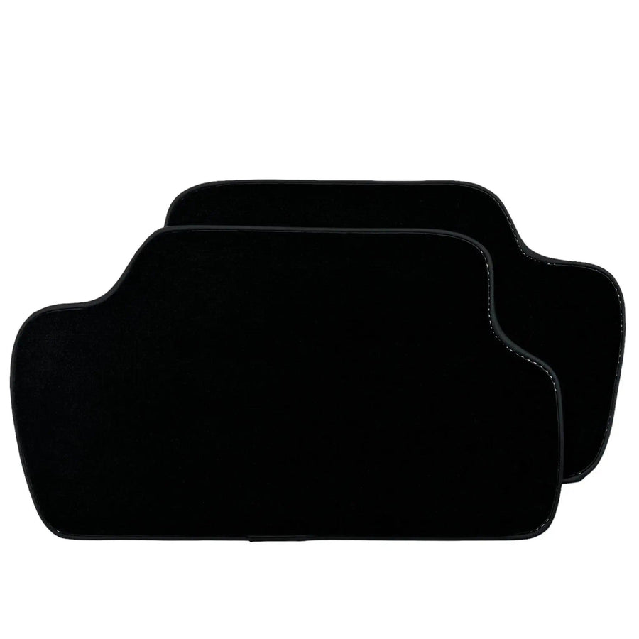 Black Floor Mats for Mini Countryman F60 Hybrid (2020-2023) with Leather - AutoWin