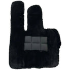 Black Sheepskin Floor Mats For Mercedes Benz A-Class W168 (2001-2004) | ER56 Design - AutoWin