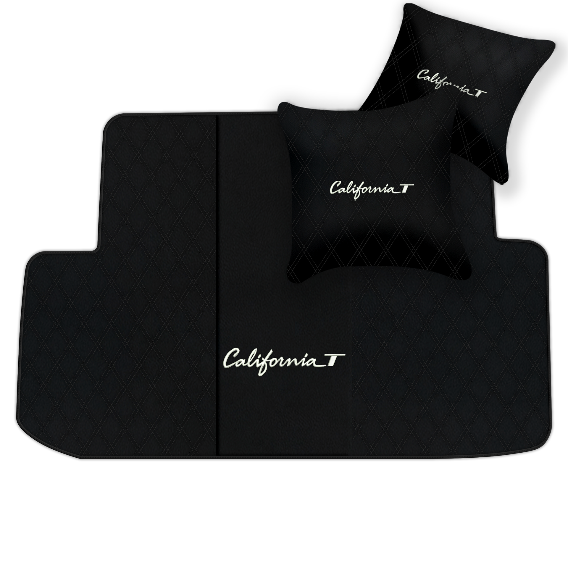 Schwarze Fußmatten für Ferrari California T 2015–2018 - AutoWin