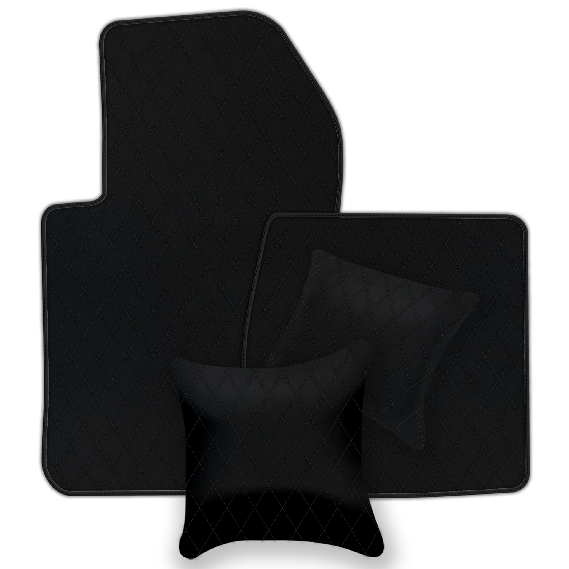 Bespoke Black Leather Floor Mats for Ferrari 599 Coupe (2006-2012)