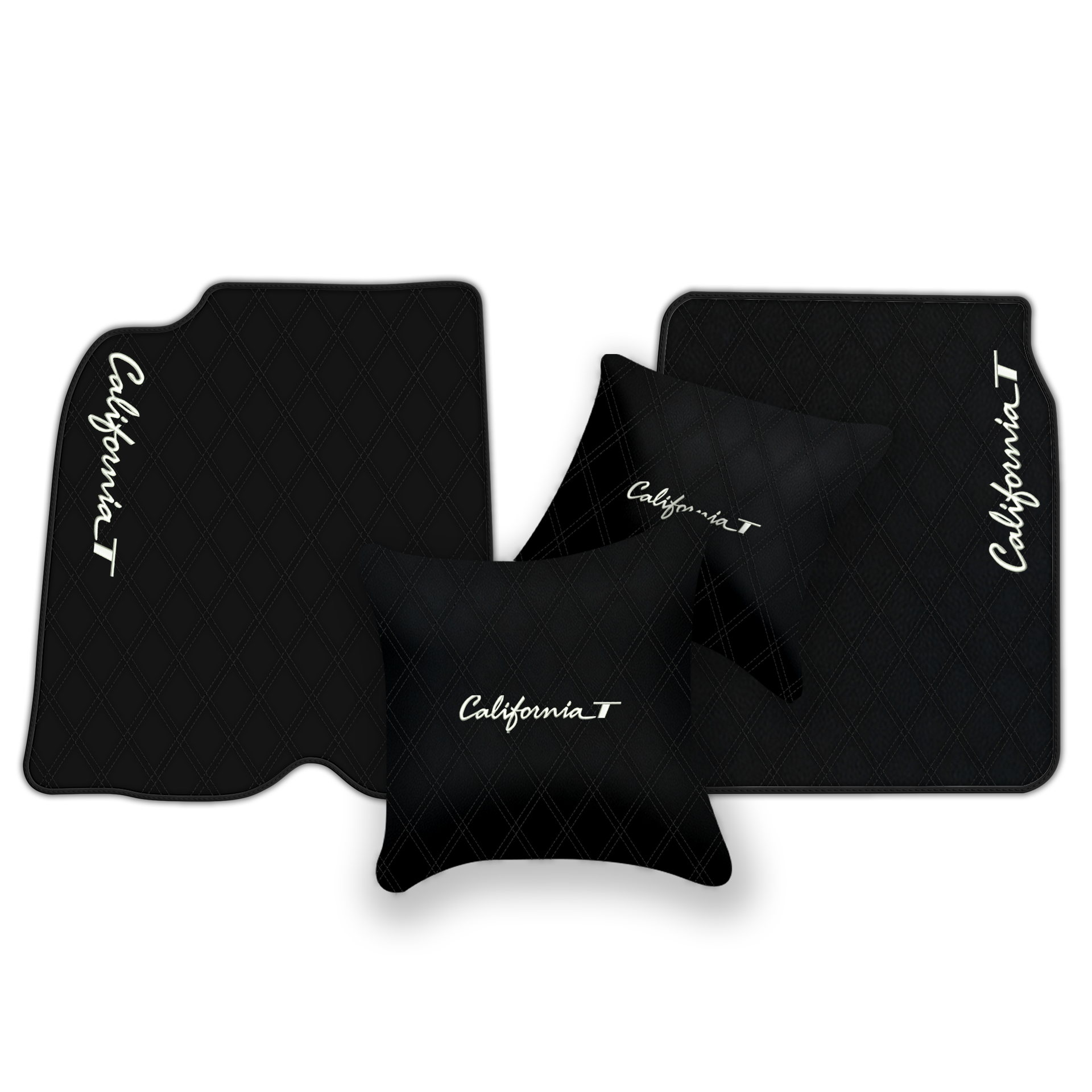 Schwarze Fußmatten für Ferrari California T 2015–2018 - AutoWin