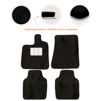 Premium Luxury Sheepskin Floor Mats for Ferrari Roma (2021-2024)