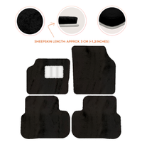 Luxury Sheepskin Floor Mats for Aston Martin V8 Coupe (1996-2000)