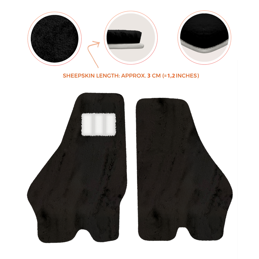 Luxury Sheepskin Floor Mats for Lamborghini Urus (2018-2026)
