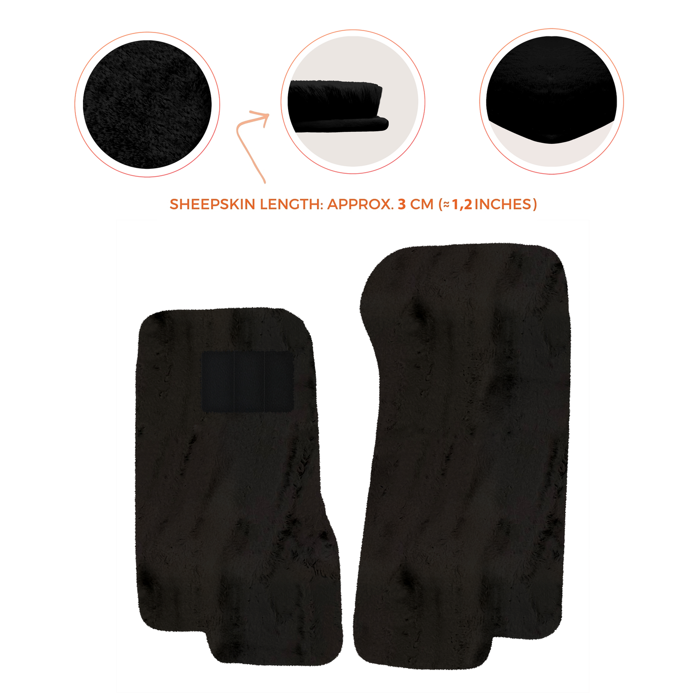 Luxury Sheepskin Floor Mats for Aston Martin V8 Coupe Special Volante (96-03)