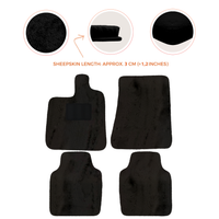Premium Luxury Sheepskin Floor Mats for Ferrari Roma (2021-2024)