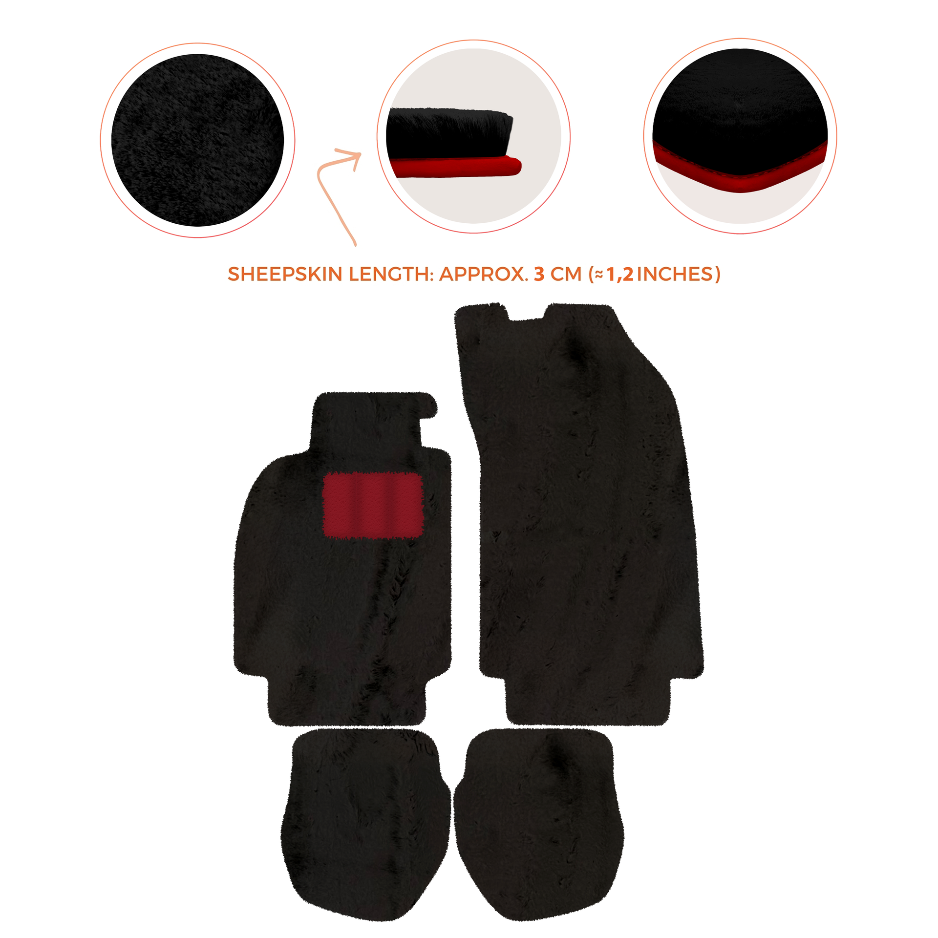 Tapis de voiture noirs pour Porsche 964 (1989-1994) avec carbone | ER56 Performance - AutoWin