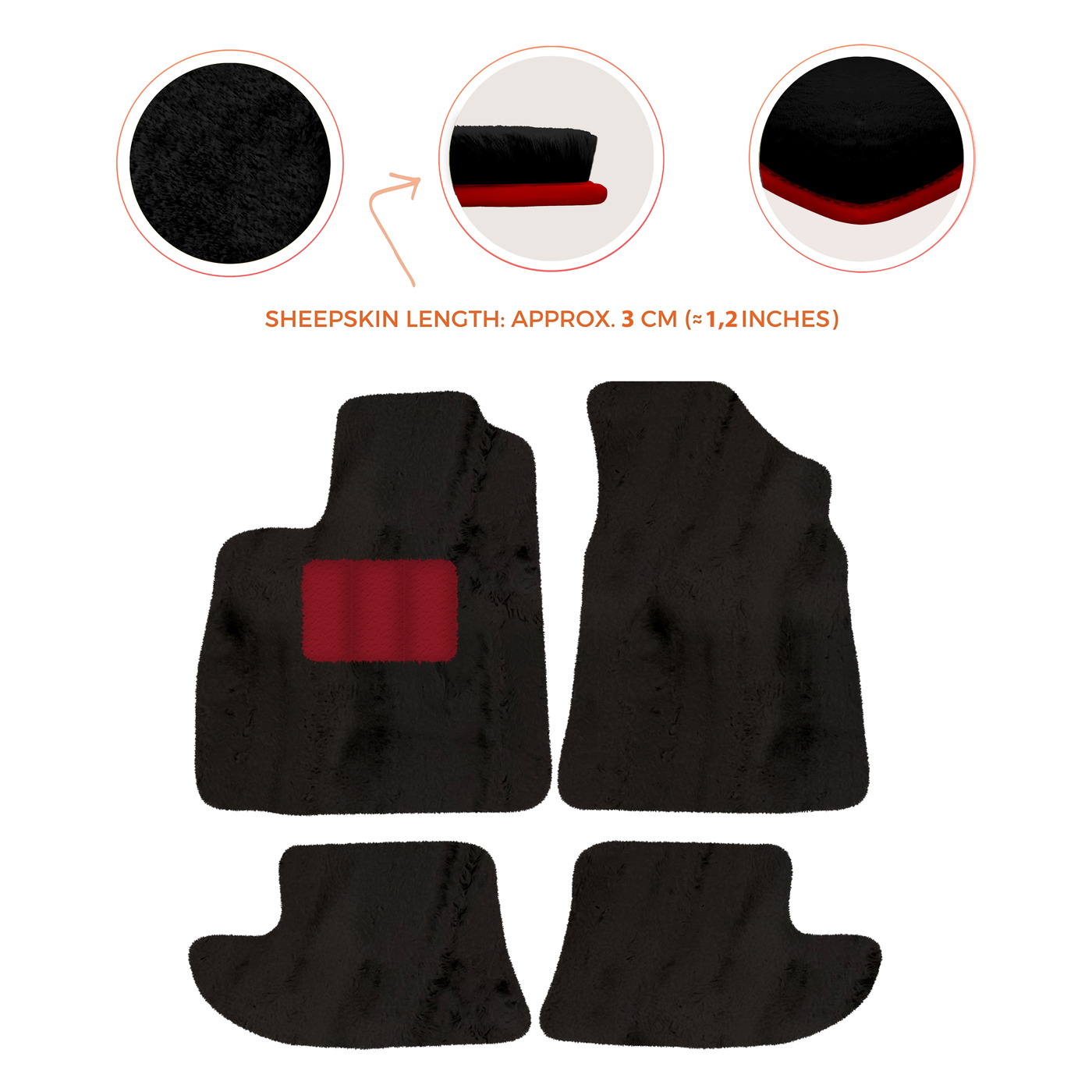 Premium Sheepskin Floor Mats for Bentley Continental GT (2003-2011)