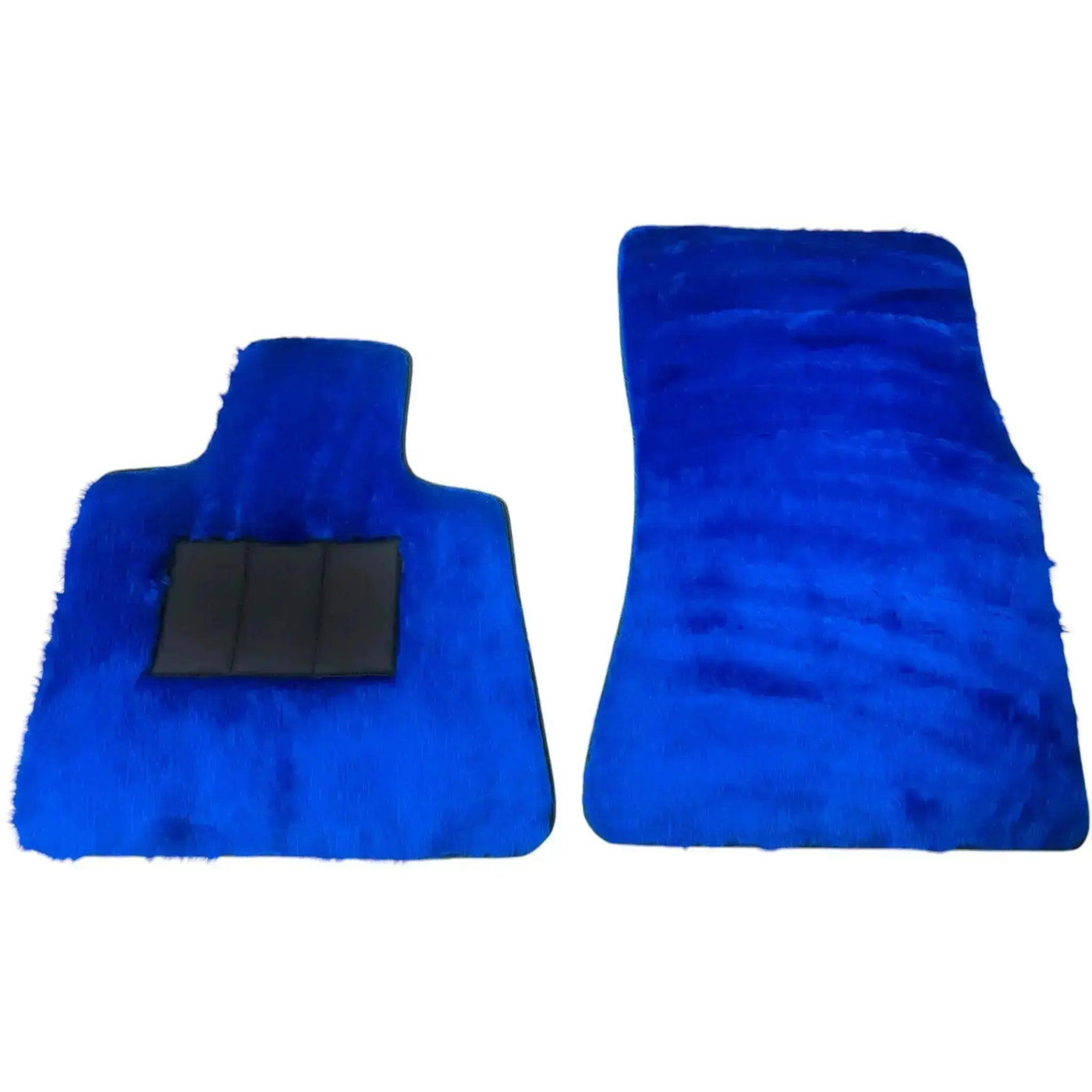 Blue Sheepskin Floor Mats for Rolls-Royce Shadow (1965-1977) - AutoWin