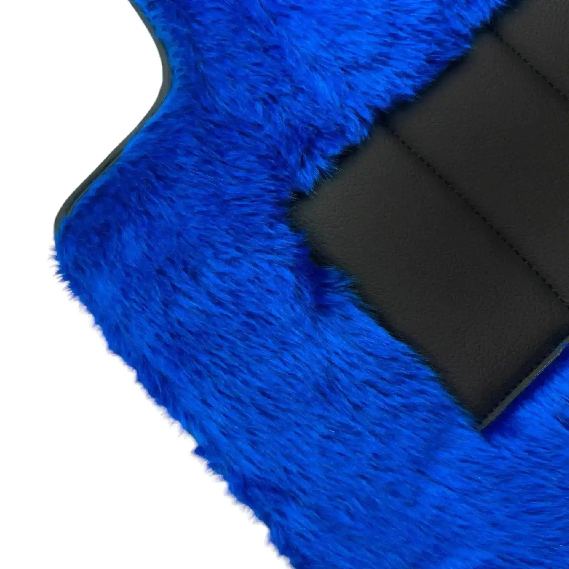 Blue Sheepskin Floor Mats for Rolls-Royce Wraith (2013-2023) - AutoWin