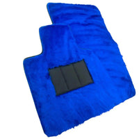 Blue Sheepskin Floor Mats for Rolls-Royce Wraith (2013-2023) - AutoWin