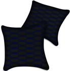Customizable Black Leather Pillows Set of 2 for All Vehicles