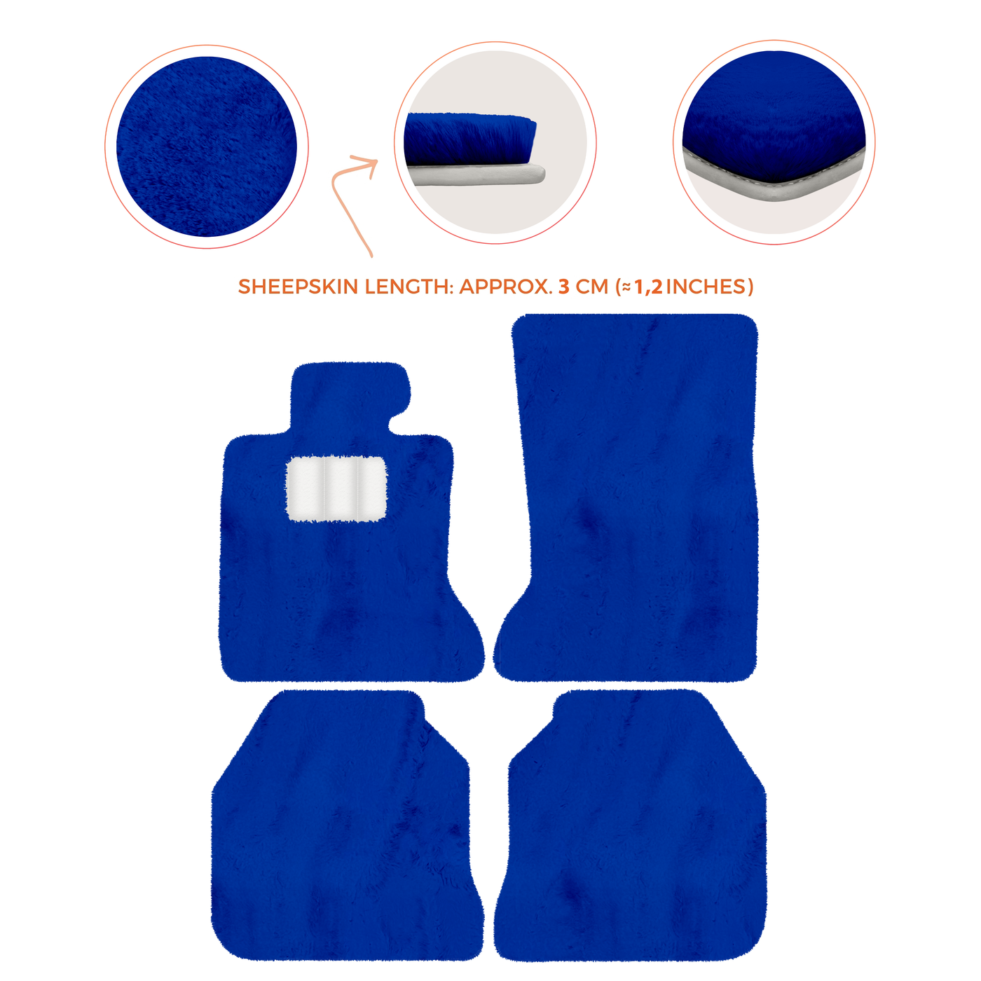 Luxury Sheepskin Floor Mats for Rolls-Royce Ghost RR2 (2010-2014)